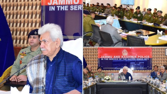 'JKUT LG Manoj Sinha Chaired high-level security meeting at Srinagar'